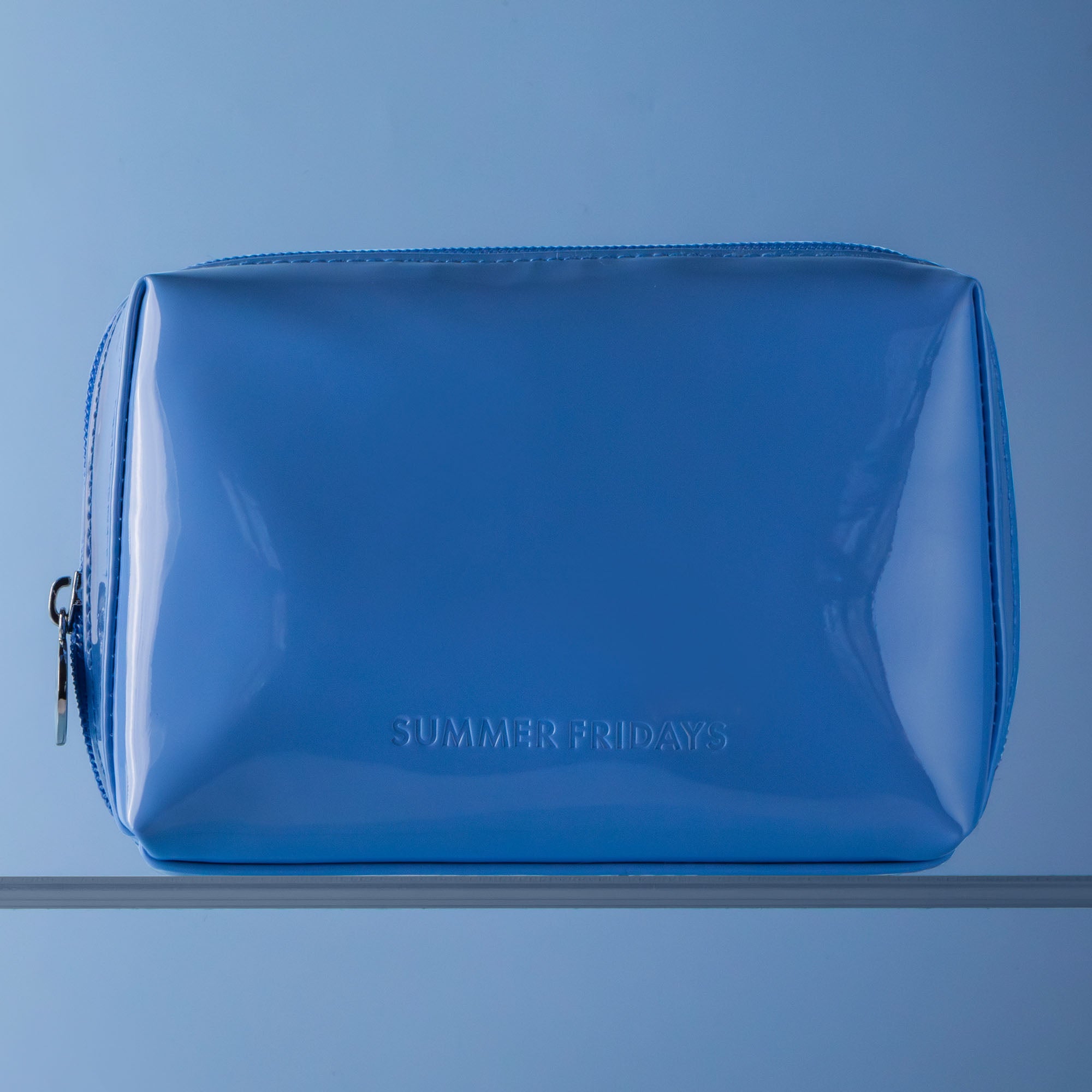 Alternative view of Glossy Pouch in Jet Lag Blue
